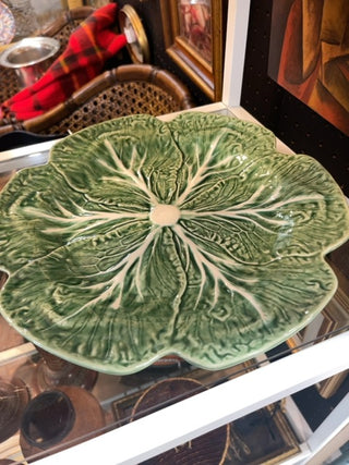 Large Bordallo cabbage plate Price is Firm