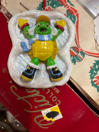Retro Franklin The Turtle Snow Angel Ornament, Bourgeois/Clark #517
