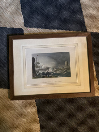 Vintage “Making the Harbour” Framed Art