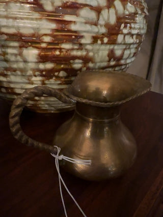 Vintage,solid brass pitcher