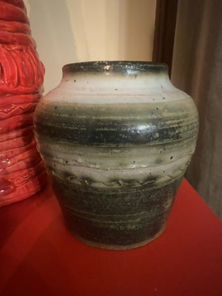 Vintage,handmade stoneware pottery vase