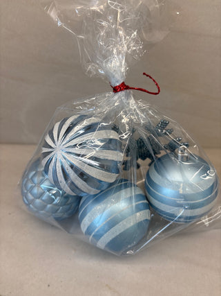 Light blue ornaments