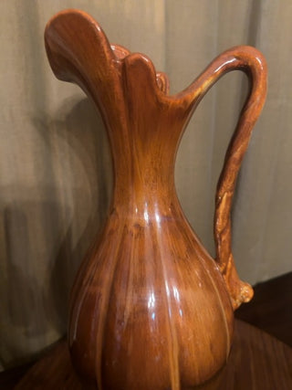 Vintage,Mcm, Royal Heager drip glaze tall vase/ urn