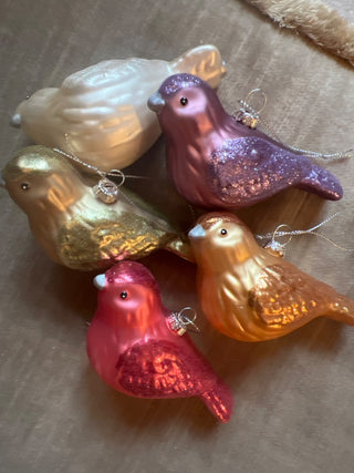 Glass Bird Ornament