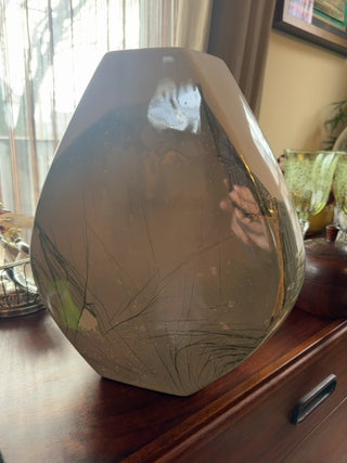 Vintage, large Haeger marble imitation vase