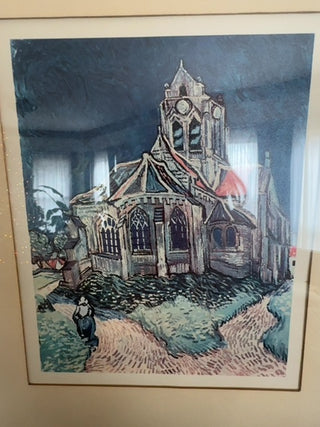 Vintage,framed print of Vincent Van Gogh