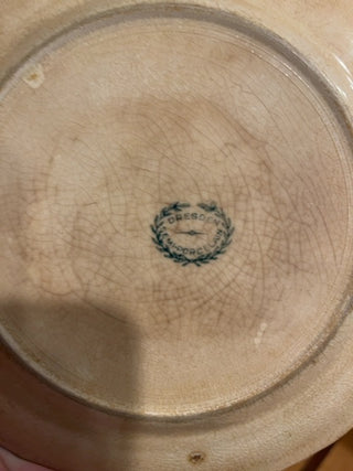 Dresden ironstone transferware sheep plate
