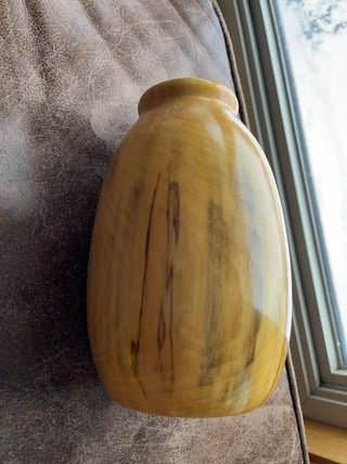 Wood turned vase
