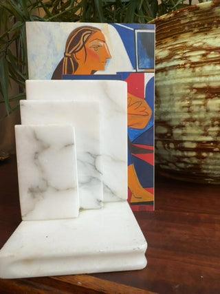 Vintage, Italian alabaster bookends ( set of 2)