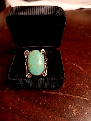 SS Turquoise  Ring