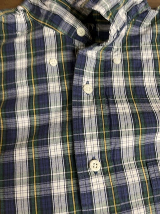 Lands End plaid poplin shirt, 15/32