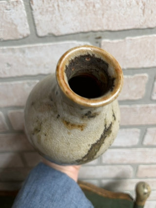 Crackle glazed vase