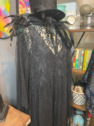 Witches embroidered dress