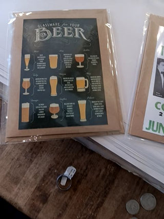 Beer Glassware Card