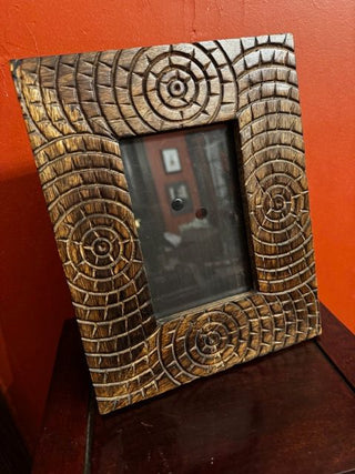 Vintage Hand Carved Mango Wood Frame