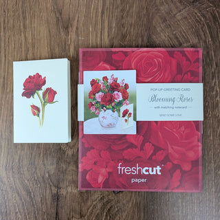 Mini Blooming Roses Pop Up Greeting Card