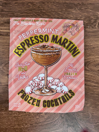Peppermint Espresso Martini Frozen Cocktail Mix – 10oz Bag by Noble Micks