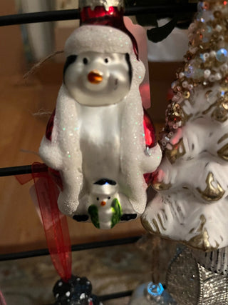 Glass Penguin Ornament