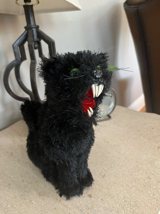 Black Cat with Teeth