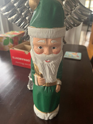 Green PB Wooden Santa