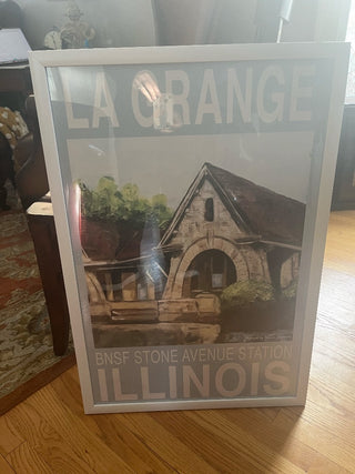 BNSF Poster Framed