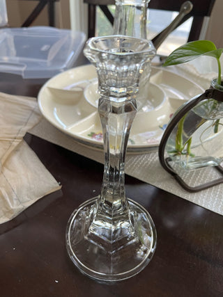 Vintage Glass Candle Stick Holder