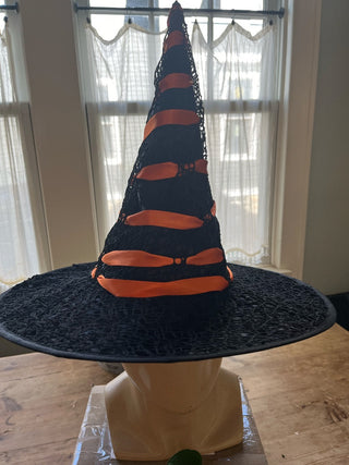 Witches Hat with Orange Ribbon