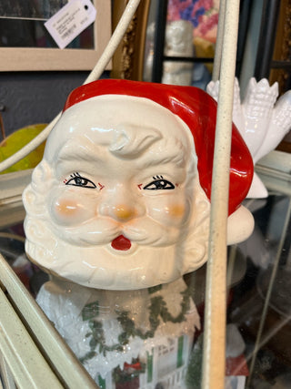 Vintage Santa planter/vase