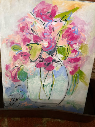 Abstract Floral Vase