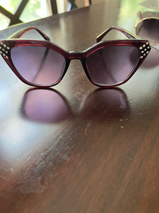 Rhinestone Cat Eye Glasses