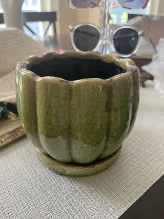 Green Planter Glazed