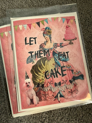 "Let them Eat Cake" Blank Inside -