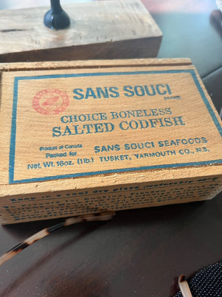Salted Codfish Box with Sliding Lid