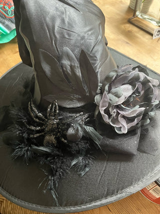 Black Witches Hat with Spider