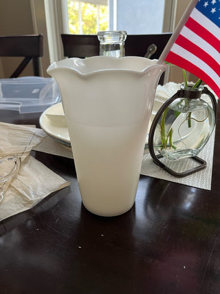 Milk Glass Vintage Vase