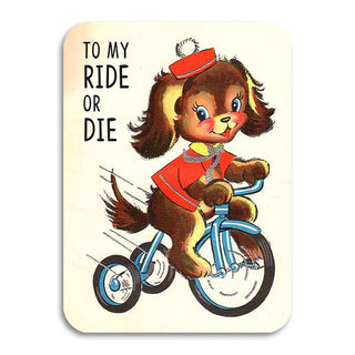 To My Ride or Die – Vintage Themed Best Friend Card