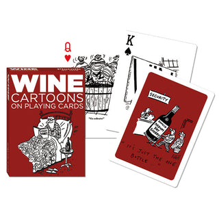 Wine Cartoons – Single Deck of Playing Cards