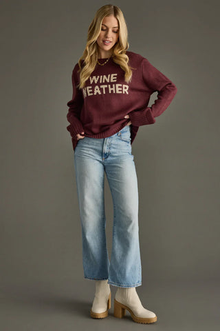 Wine Weather Sweater – Merlot