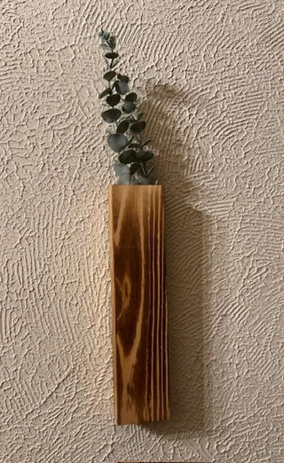 Wooden Bud Vase Wall Hanger