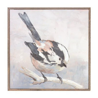 10" Bird Block Wood/Canvas