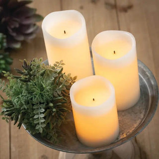 Box Set of 3 Smooth Flameless Candles