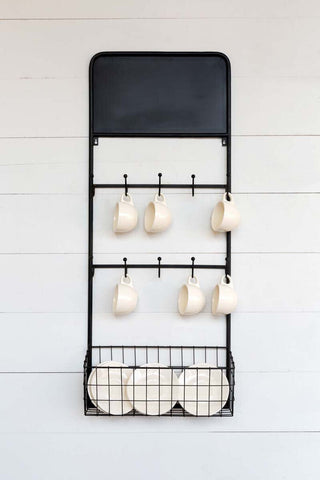 Vintage Inspired Iron Bistro Wall Rack by Park Hill