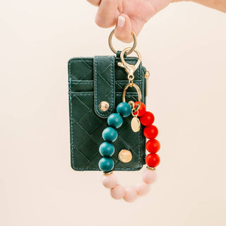 Christmas Hands-Free Keychain Wristlet - Oh What Fun