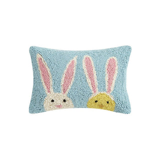 Hello Easter Bunny Throw Pillow