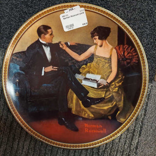 Norman Rockwell "Flirting In The Parlor" plate