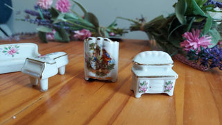 Doll House porcelain furniture (4pc) Made in France, Limoges