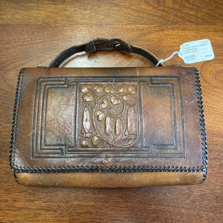 vintage cameo studios tooledleather wallet/clutch