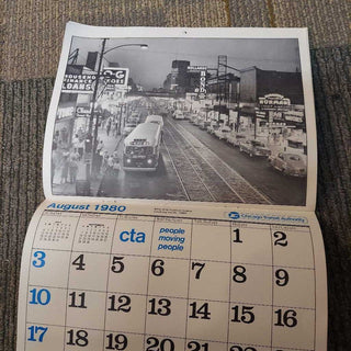 1980 CTA Chicago calendar