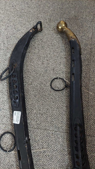 SALE Pair of Antique Vintage Western Rustic Metal Horse Hames Harness Oxen Metal Yoke Collar