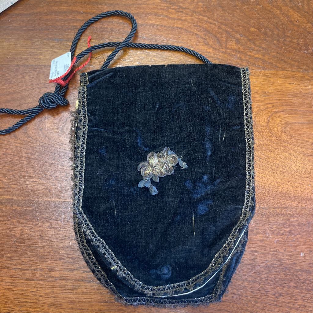 Victorian velvet bag purse